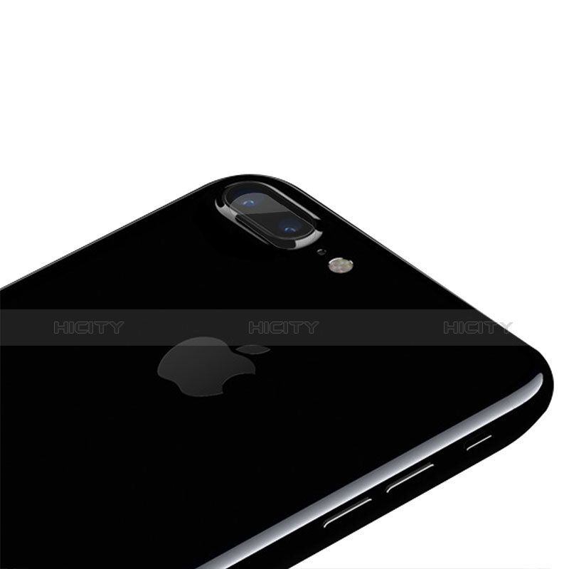 Schutzfolie Full Coverage Displayschutzfolie Panzerfolie Skins zum Aufkleben Gehärtetes Glas Glasfolie F02 für Apple iPhone 7 Plus Schwarz