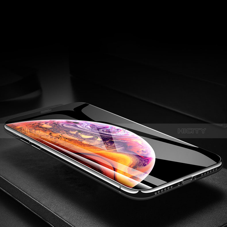 Schutzfolie Full Coverage Displayschutzfolie Panzerfolie Skins zum Aufkleben Gehärtetes Glas Glasfolie F02 für Apple iPhone XR Schwarz groß