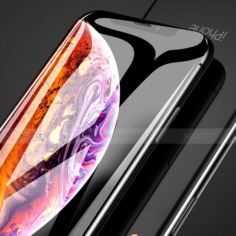 Schutzfolie Full Coverage Displayschutzfolie Panzerfolie Skins zum Aufkleben Gehärtetes Glas Glasfolie F02 für Apple iPhone XR Schwarz groß