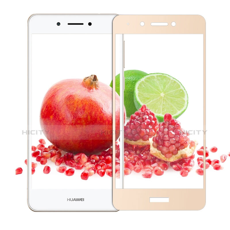 Schutzfolie Full Coverage Displayschutzfolie Panzerfolie Skins zum Aufkleben Gehärtetes Glas Glasfolie F02 für Huawei Enjoy 6S Gold