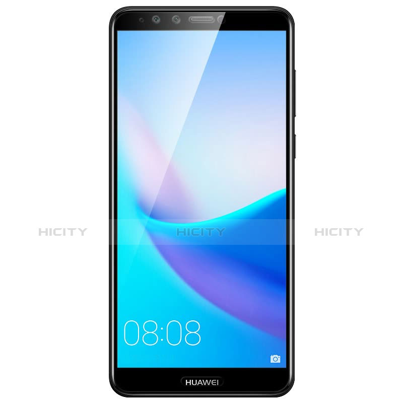 Schutzfolie Full Coverage Displayschutzfolie Panzerfolie Skins zum Aufkleben Gehärtetes Glas Glasfolie F02 für Huawei Enjoy 8 Plus Schwarz groß