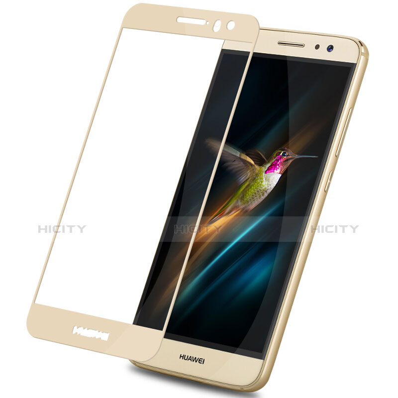 Schutzfolie Full Coverage Displayschutzfolie Panzerfolie Skins zum Aufkleben Gehärtetes Glas Glasfolie F02 für Huawei G9 Plus Gold