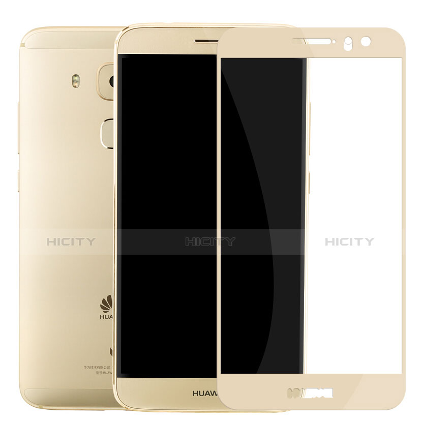 Schutzfolie Full Coverage Displayschutzfolie Panzerfolie Skins zum Aufkleben Gehärtetes Glas Glasfolie F02 für Huawei G9 Plus Gold