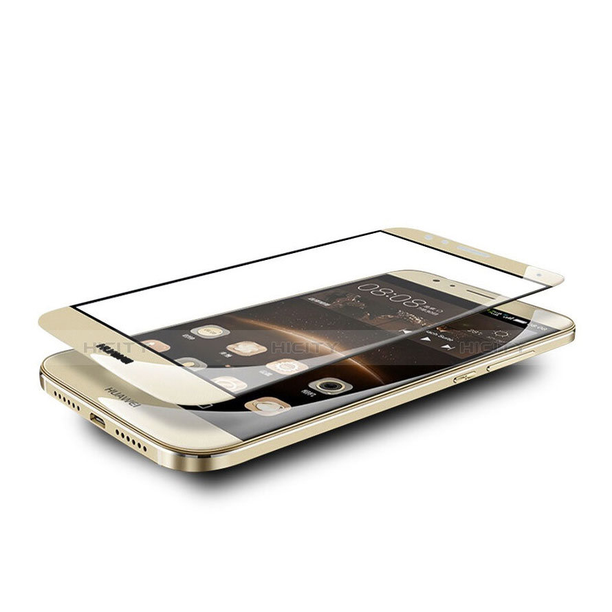 Schutzfolie Full Coverage Displayschutzfolie Panzerfolie Skins zum Aufkleben Gehärtetes Glas Glasfolie F02 für Huawei GX8 Gold