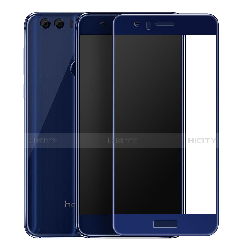 Schutzfolie Full Coverage Displayschutzfolie Panzerfolie Skins zum Aufkleben Gehärtetes Glas Glasfolie F02 für Huawei Honor 8 Blau