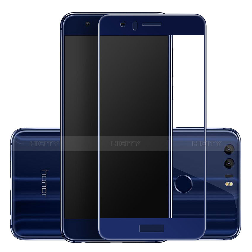 Schutzfolie Full Coverage Displayschutzfolie Panzerfolie Skins zum Aufkleben Gehärtetes Glas Glasfolie F02 für Huawei Honor 8 Blau