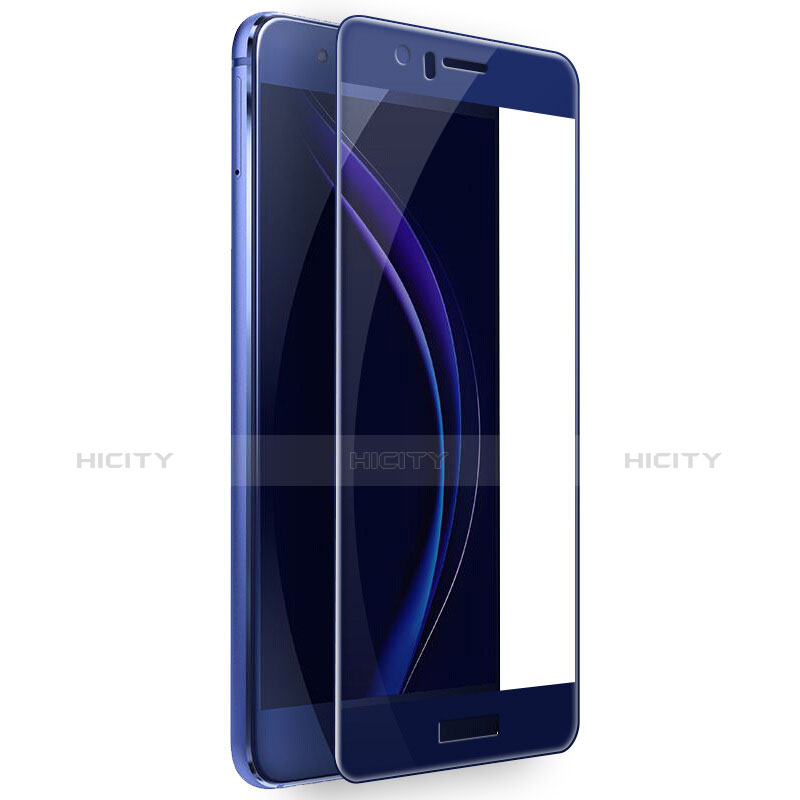 Schutzfolie Full Coverage Displayschutzfolie Panzerfolie Skins zum Aufkleben Gehärtetes Glas Glasfolie F02 für Huawei Honor 8 Blau