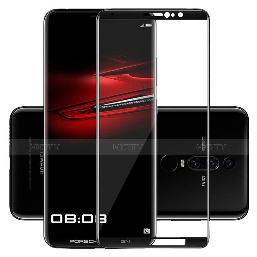 Schutzfolie Full Coverage Displayschutzfolie Panzerfolie Skins zum Aufkleben Gehärtetes Glas Glasfolie F02 für Huawei Mate RS Schwarz Plus