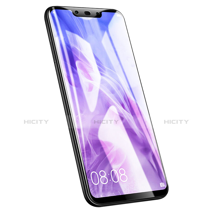 Schutzfolie Full Coverage Displayschutzfolie Panzerfolie Skins zum Aufkleben Gehärtetes Glas Glasfolie F02 für Huawei Nova 3 Schwarz