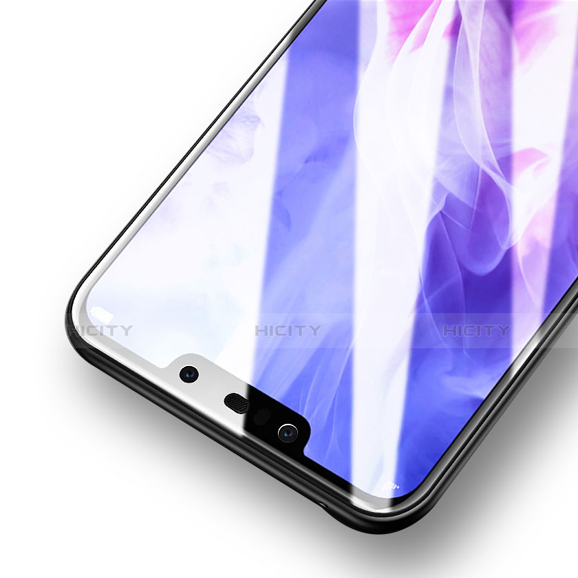 Schutzfolie Full Coverage Displayschutzfolie Panzerfolie Skins zum Aufkleben Gehärtetes Glas Glasfolie F02 für Huawei Nova 3 Schwarz