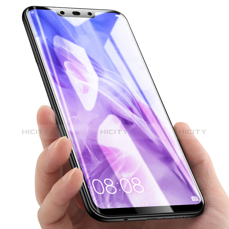 Schutzfolie Full Coverage Displayschutzfolie Panzerfolie Skins zum Aufkleben Gehärtetes Glas Glasfolie F02 für Huawei Nova 3 Schwarz