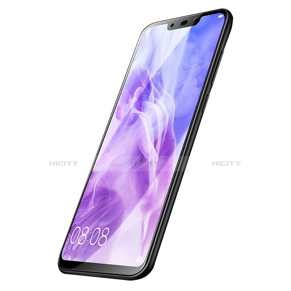 Schutzfolie Full Coverage Displayschutzfolie Panzerfolie Skins zum Aufkleben Gehärtetes Glas Glasfolie F02 für Huawei Nova 3 Schwarz