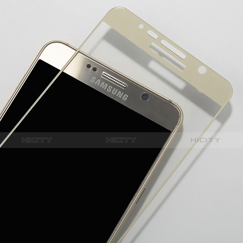 Schutzfolie Full Coverage Displayschutzfolie Panzerfolie Skins zum Aufkleben Gehärtetes Glas Glasfolie F02 für Samsung Galaxy Note 5 N9200 N920 N920F Gold