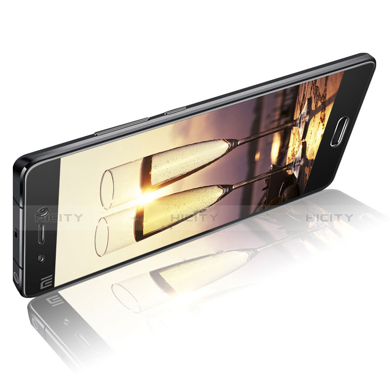 Schutzfolie Full Coverage Displayschutzfolie Panzerfolie Skins zum Aufkleben Gehärtetes Glas Glasfolie F02 für Xiaomi Mi 5 Schwarz