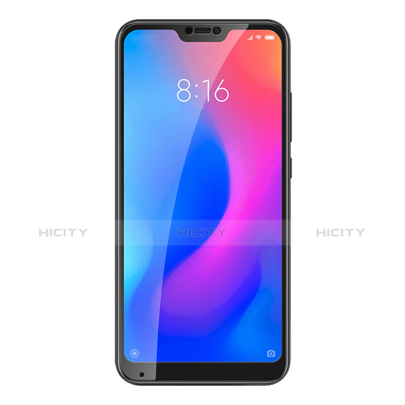 Schutzfolie Full Coverage Displayschutzfolie Panzerfolie Skins zum Aufkleben Gehärtetes Glas Glasfolie F02 für Xiaomi Mi A2 Lite Schwarz