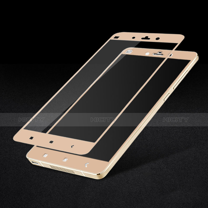 Schutzfolie Full Coverage Displayschutzfolie Panzerfolie Skins zum Aufkleben Gehärtetes Glas Glasfolie F02 für Xiaomi Mi Note Gold