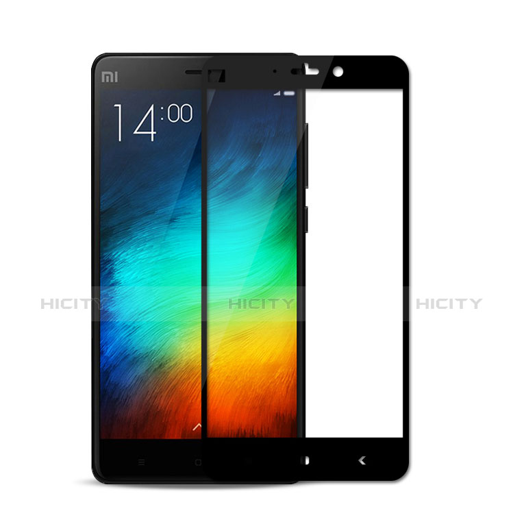 Schutzfolie Full Coverage Displayschutzfolie Panzerfolie Skins zum Aufkleben Gehärtetes Glas Glasfolie F02 für Xiaomi Mi Note Schwarz Plus