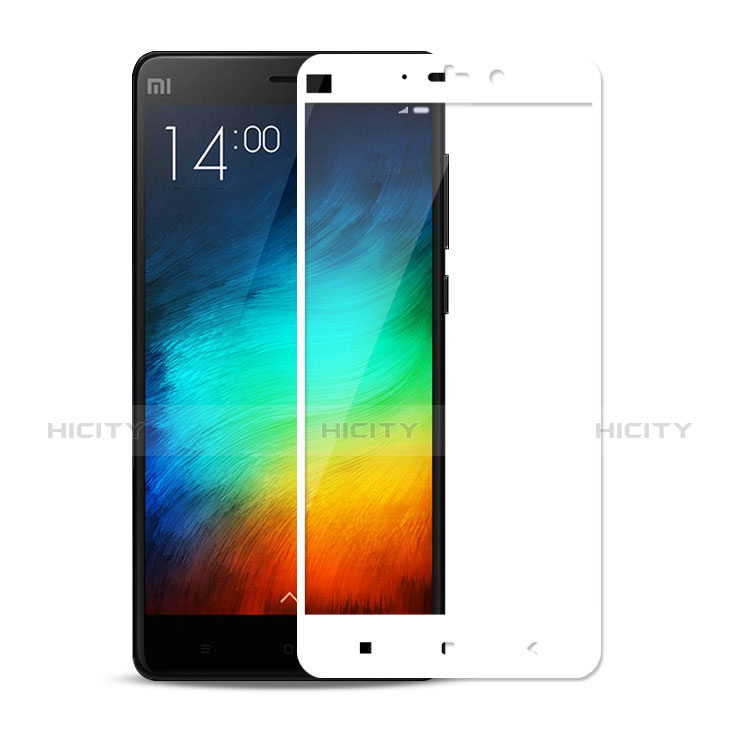 Schutzfolie Full Coverage Displayschutzfolie Panzerfolie Skins zum Aufkleben Gehärtetes Glas Glasfolie F02 für Xiaomi Mi Note Weiß