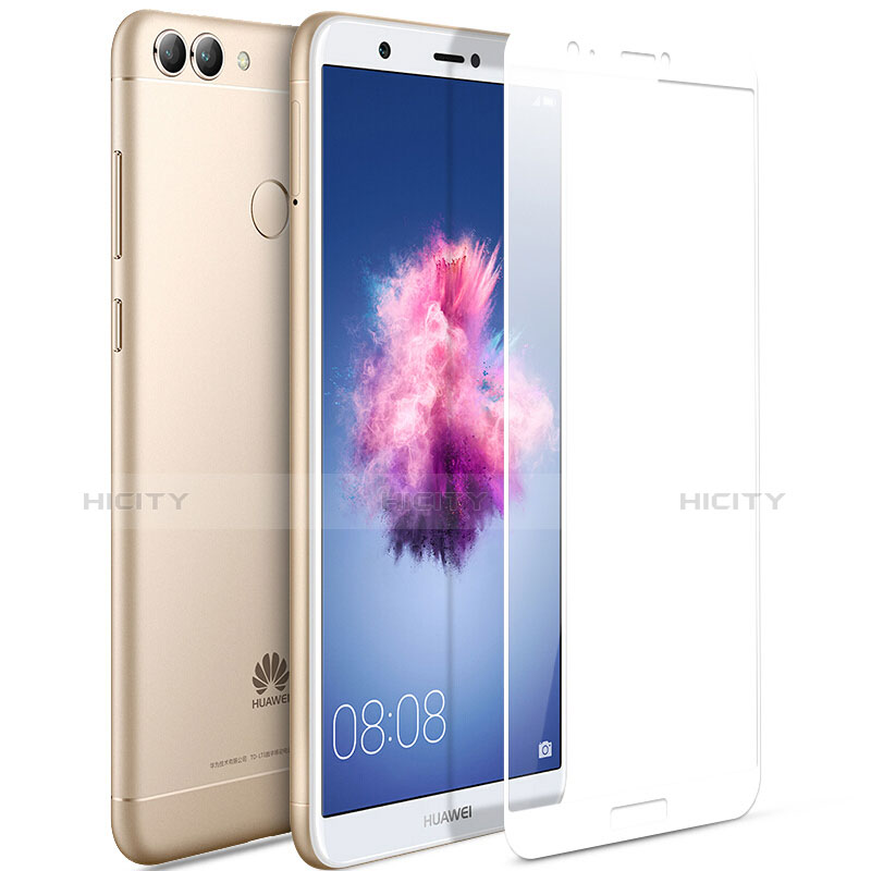 Schutzfolie Full Coverage Displayschutzfolie Panzerfolie Skins zum Aufkleben Gehärtetes Glas Glasfolie F03 für Huawei Enjoy 7S Weiß