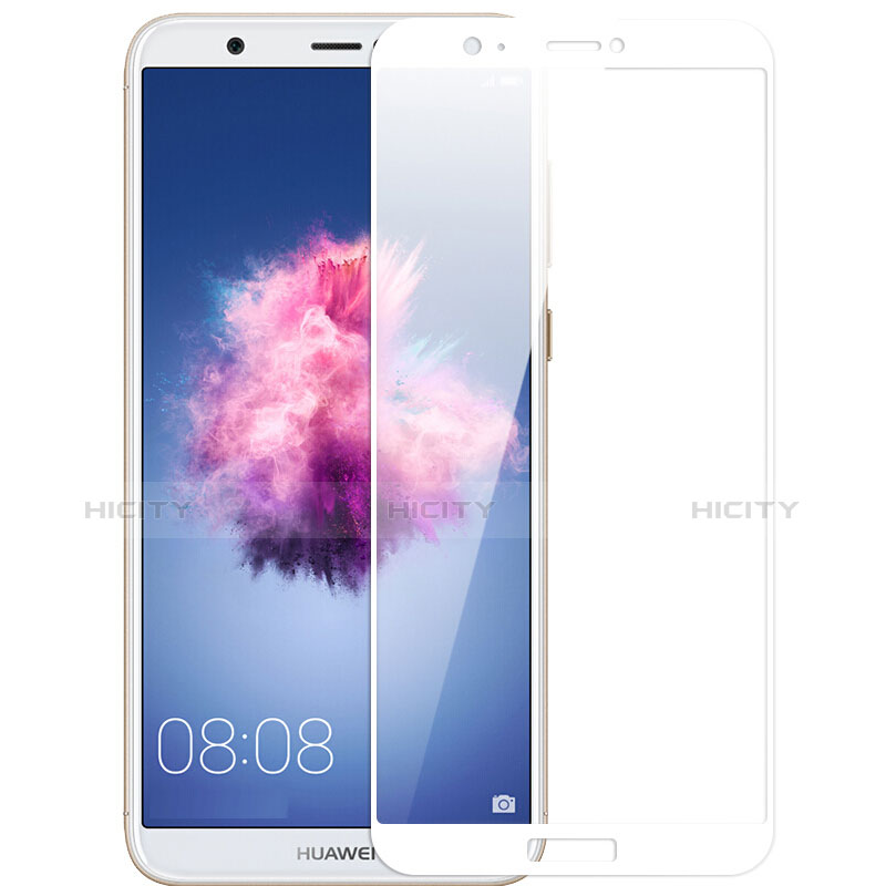 Schutzfolie Full Coverage Displayschutzfolie Panzerfolie Skins zum Aufkleben Gehärtetes Glas Glasfolie F03 für Huawei Enjoy 7S Weiß