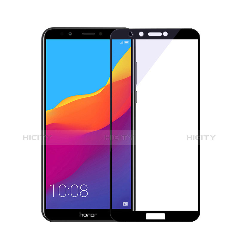 Schutzfolie Full Coverage Displayschutzfolie Panzerfolie Skins zum Aufkleben Gehärtetes Glas Glasfolie F03 für Huawei Enjoy 8 Schwarz