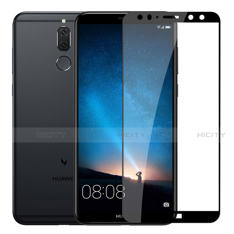 Schutzfolie Full Coverage Displayschutzfolie Panzerfolie Skins zum Aufkleben Gehärtetes Glas Glasfolie F03 für Huawei G10 Schwarz groß