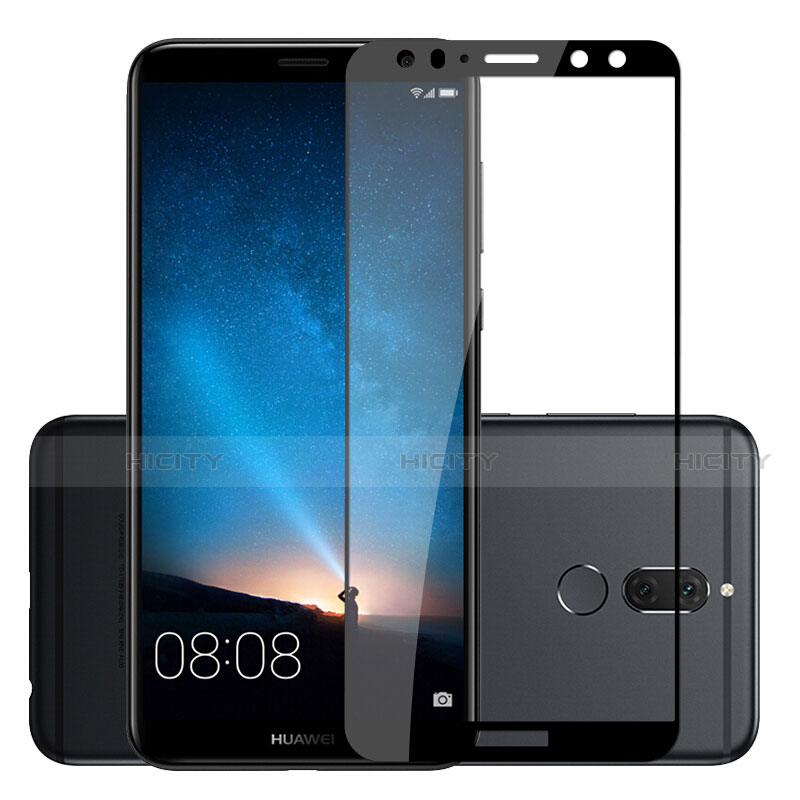 Schutzfolie Full Coverage Displayschutzfolie Panzerfolie Skins zum Aufkleben Gehärtetes Glas Glasfolie F03 für Huawei G10 Schwarz groß