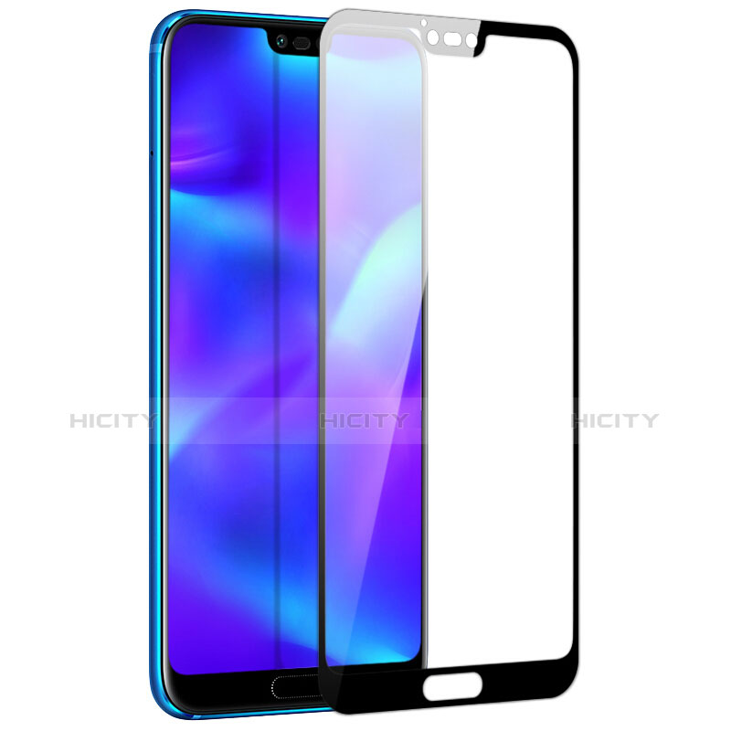 Schutzfolie Full Coverage Displayschutzfolie Panzerfolie Skins zum Aufkleben Gehärtetes Glas Glasfolie F03 für Huawei Honor 10 Schwarz