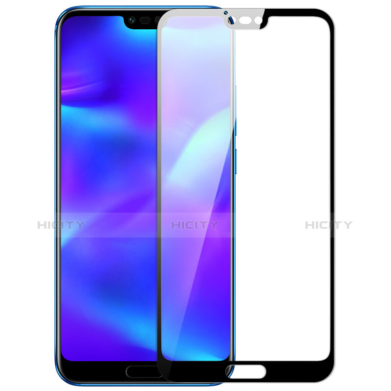 Schutzfolie Full Coverage Displayschutzfolie Panzerfolie Skins zum Aufkleben Gehärtetes Glas Glasfolie F03 für Huawei Honor 10 Schwarz