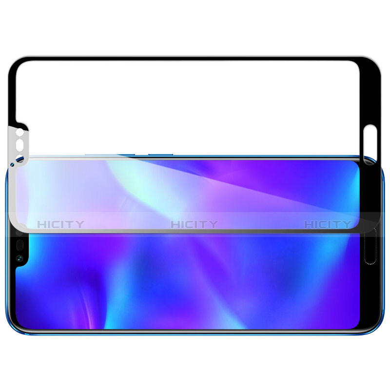 Schutzfolie Full Coverage Displayschutzfolie Panzerfolie Skins zum Aufkleben Gehärtetes Glas Glasfolie F03 für Huawei Honor 10 Schwarz