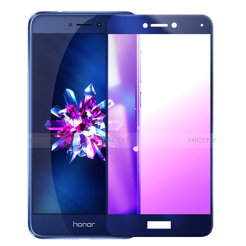 Schutzfolie Full Coverage Displayschutzfolie Panzerfolie Skins zum Aufkleben Gehärtetes Glas Glasfolie F03 für Huawei Honor 8 Lite Blau