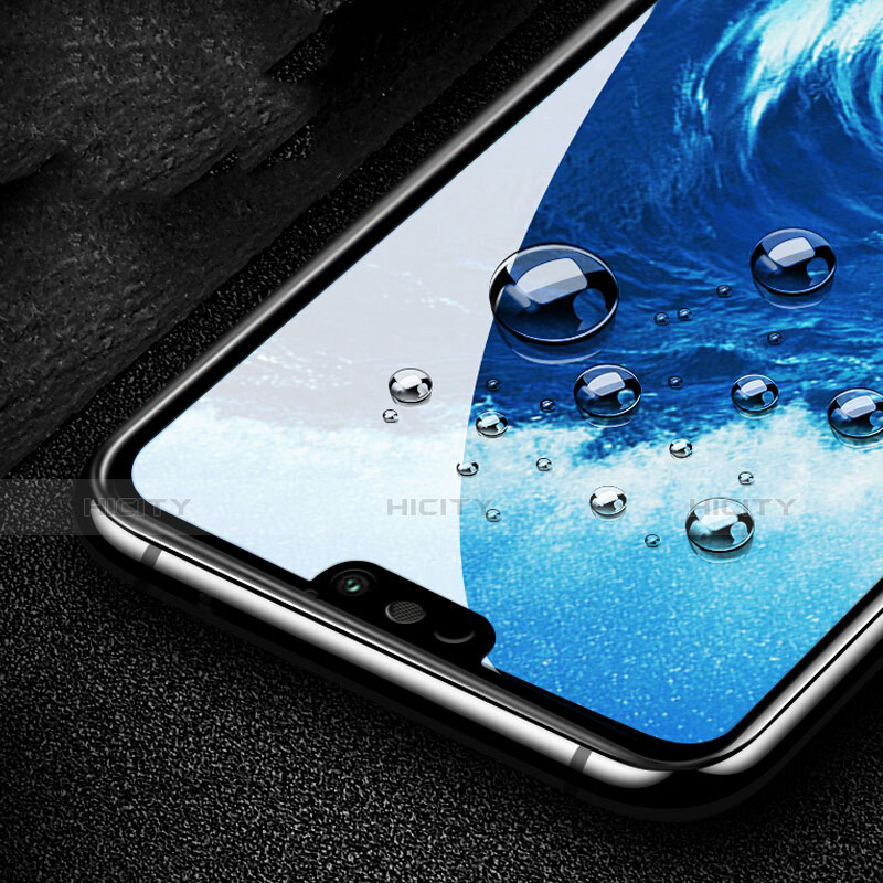 Schutzfolie Full Coverage Displayschutzfolie Panzerfolie Skins zum Aufkleben Gehärtetes Glas Glasfolie F03 für Huawei Honor 8X Schwarz groß