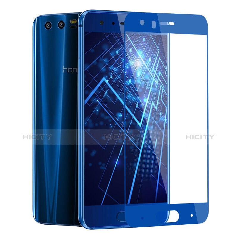 Schutzfolie Full Coverage Displayschutzfolie Panzerfolie Skins zum Aufkleben Gehärtetes Glas Glasfolie F03 für Huawei Honor 9 Blau