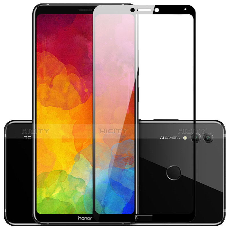 Schutzfolie Full Coverage Displayschutzfolie Panzerfolie Skins zum Aufkleben Gehärtetes Glas Glasfolie F03 für Huawei Honor Note 10 Schwarz