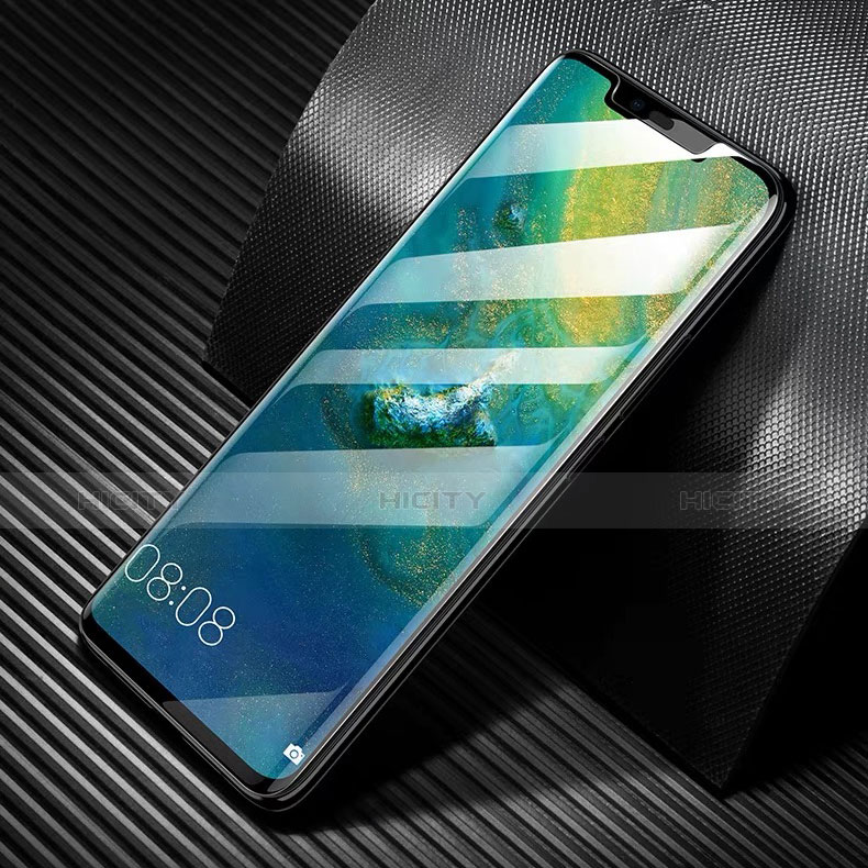 Schutzfolie Full Coverage Displayschutzfolie Panzerfolie Skins zum Aufkleben Gehärtetes Glas Glasfolie F03 für Huawei Mate 20 Pro Schwarz