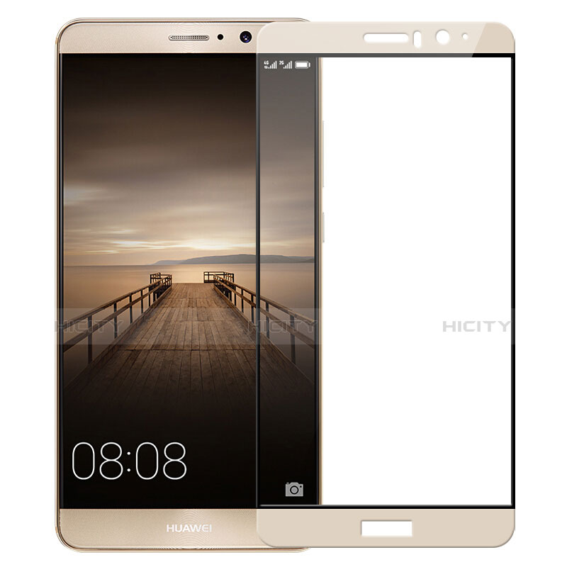 Schutzfolie Full Coverage Displayschutzfolie Panzerfolie Skins zum Aufkleben Gehärtetes Glas Glasfolie F03 für Huawei Mate 9 Gold