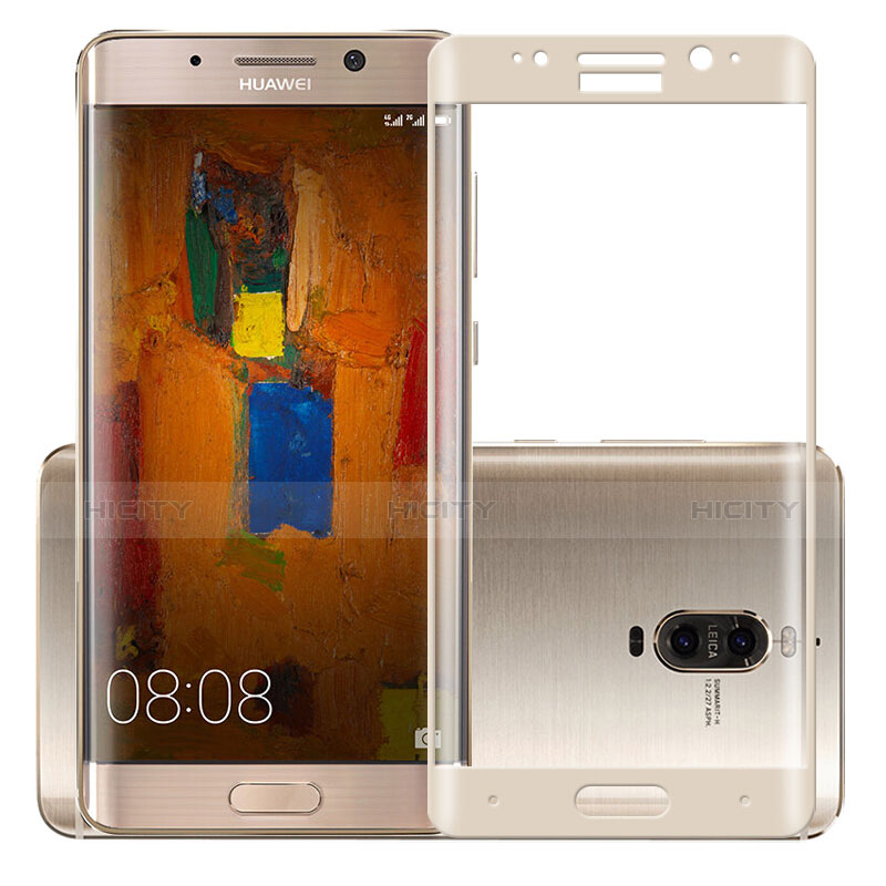 Schutzfolie Full Coverage Displayschutzfolie Panzerfolie Skins zum Aufkleben Gehärtetes Glas Glasfolie F03 für Huawei Mate 9 Pro Gold