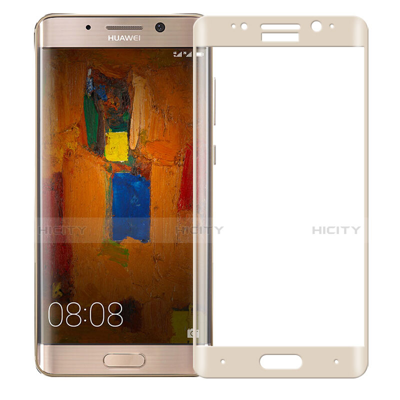 Schutzfolie Full Coverage Displayschutzfolie Panzerfolie Skins zum Aufkleben Gehärtetes Glas Glasfolie F03 für Huawei Mate 9 Pro Gold