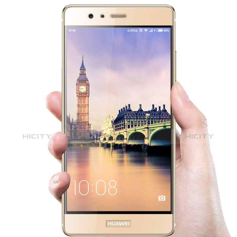 Schutzfolie Full Coverage Displayschutzfolie Panzerfolie Skins zum Aufkleben Gehärtetes Glas Glasfolie F03 für Huawei P9 Plus Gold