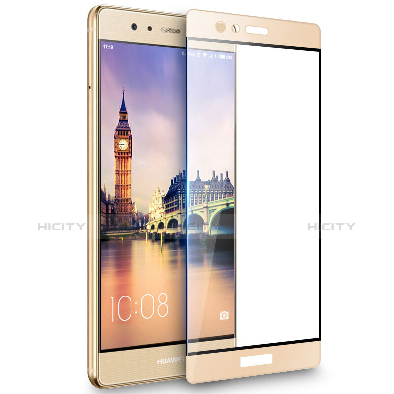 Schutzfolie Full Coverage Displayschutzfolie Panzerfolie Skins zum Aufkleben Gehärtetes Glas Glasfolie F03 für Huawei P9 Plus Gold