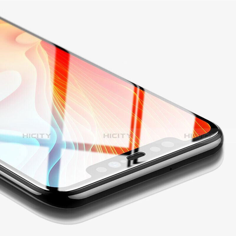 Schutzfolie Full Coverage Displayschutzfolie Panzerfolie Skins zum Aufkleben Gehärtetes Glas Glasfolie F03 für Xiaomi Mi 8 Explorer Schwarz