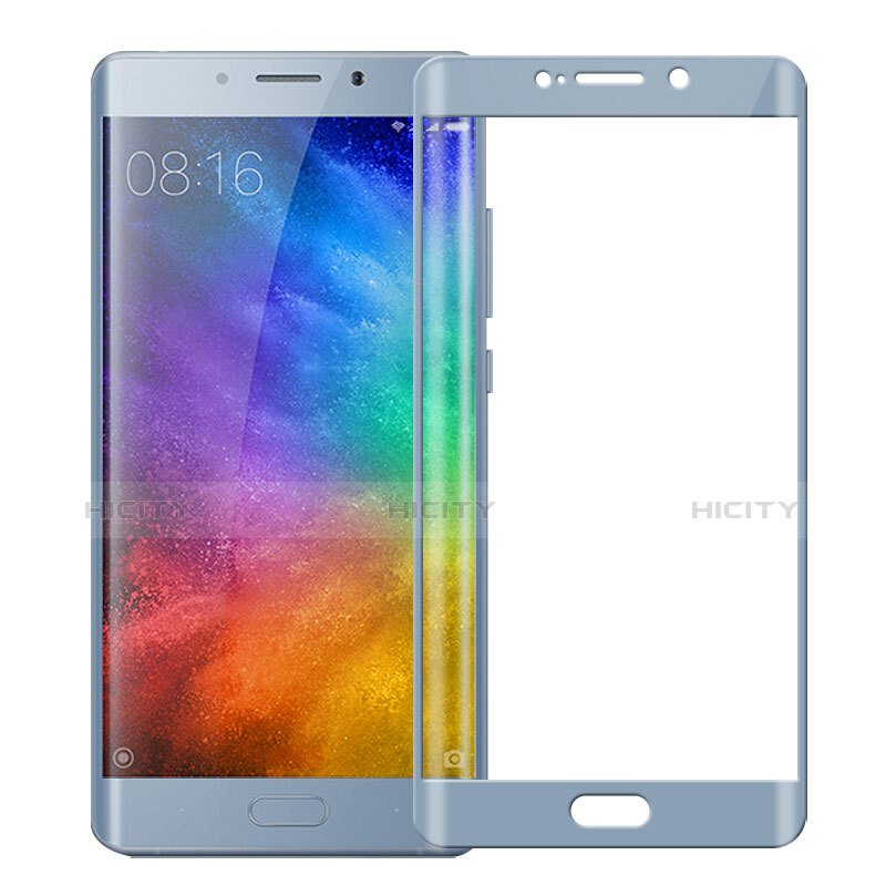 Schutzfolie Full Coverage Displayschutzfolie Panzerfolie Skins zum Aufkleben Gehärtetes Glas Glasfolie F03 für Xiaomi Mi Note 2 Silber