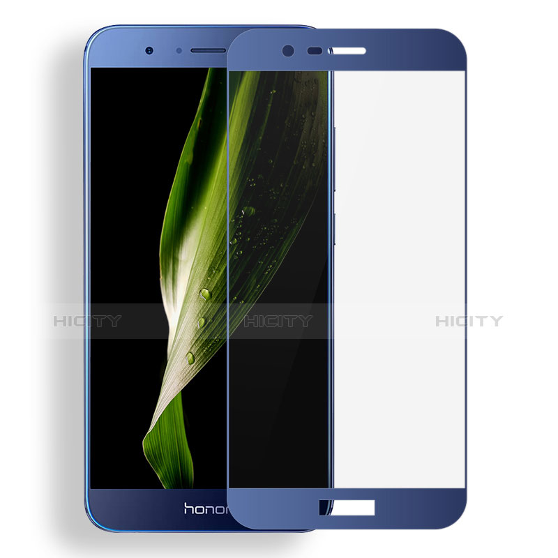 Schutzfolie Full Coverage Displayschutzfolie Panzerfolie Skins zum Aufkleben Gehärtetes Glas Glasfolie F04 für Huawei Honor 8 Pro Blau