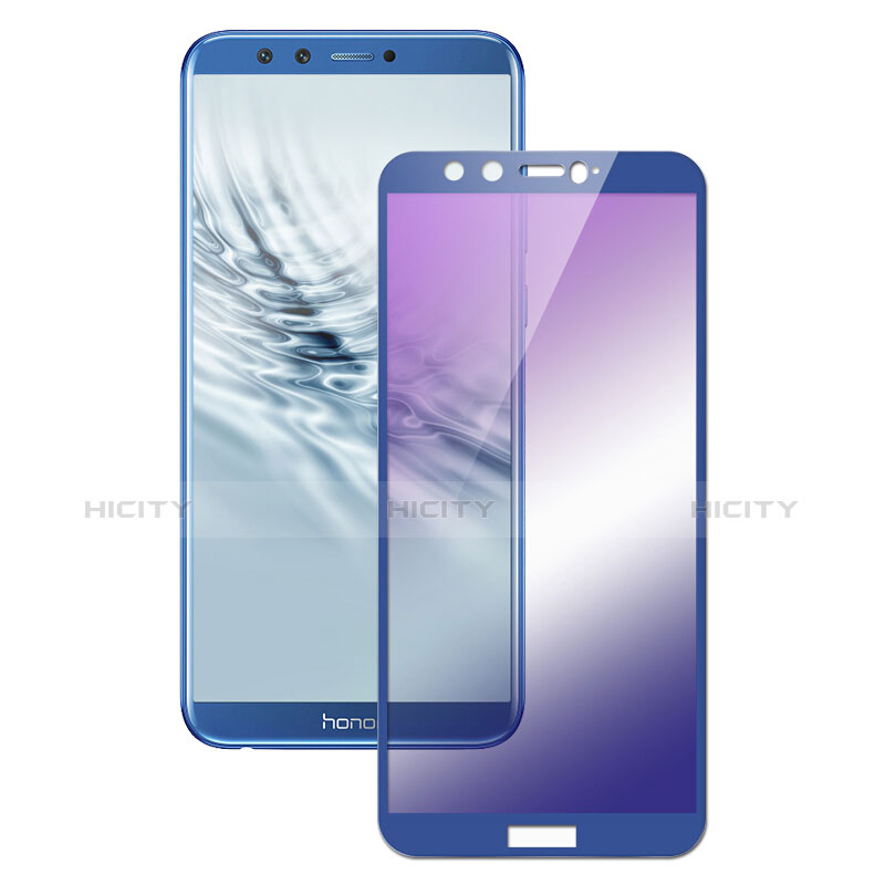 Schutzfolie Full Coverage Displayschutzfolie Panzerfolie Skins zum Aufkleben Gehärtetes Glas Glasfolie F04 für Huawei Honor 9 Lite Blau