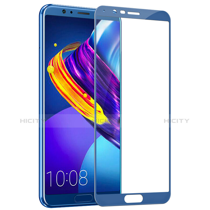 Schutzfolie Full Coverage Displayschutzfolie Panzerfolie Skins zum Aufkleben Gehärtetes Glas Glasfolie F04 für Huawei Honor View 10 Blau