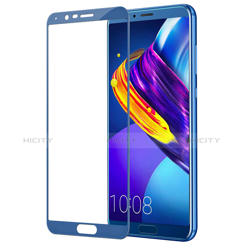 Schutzfolie Full Coverage Displayschutzfolie Panzerfolie Skins zum Aufkleben Gehärtetes Glas Glasfolie F04 für Huawei Honor View 10 Blau