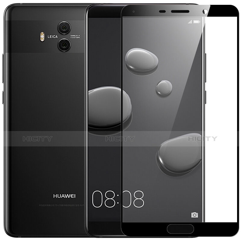 Schutzfolie Full Coverage Displayschutzfolie Panzerfolie Skins zum Aufkleben Gehärtetes Glas Glasfolie F04 für Huawei Mate 10 Schwarz