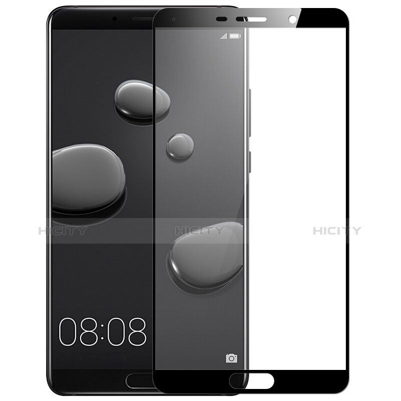 Schutzfolie Full Coverage Displayschutzfolie Panzerfolie Skins zum Aufkleben Gehärtetes Glas Glasfolie F04 für Huawei Mate 10 Schwarz