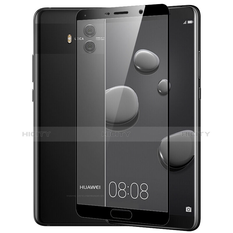 Schutzfolie Full Coverage Displayschutzfolie Panzerfolie Skins zum Aufkleben Gehärtetes Glas Glasfolie F04 für Huawei Mate 10 Schwarz