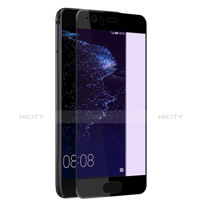 Schutzfolie Full Coverage Displayschutzfolie Panzerfolie Skins zum Aufkleben Gehärtetes Glas Glasfolie F04 für Huawei P10 Plus Schwarz